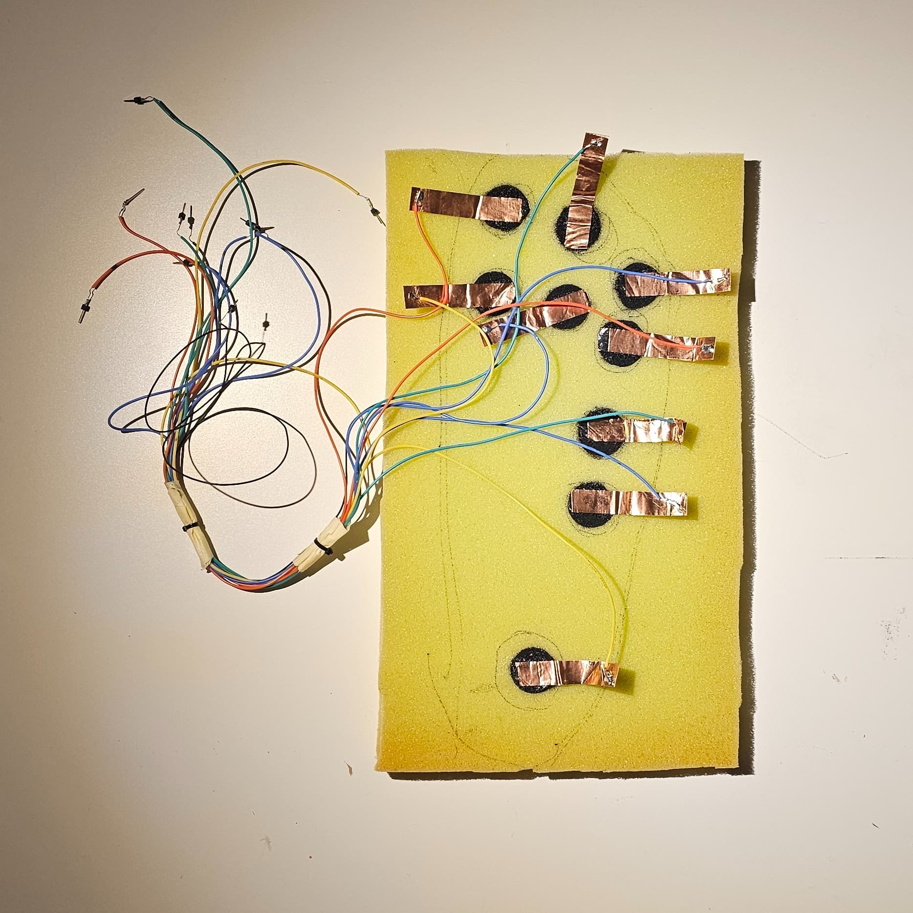 Interface for foot - stamping affordance - compression